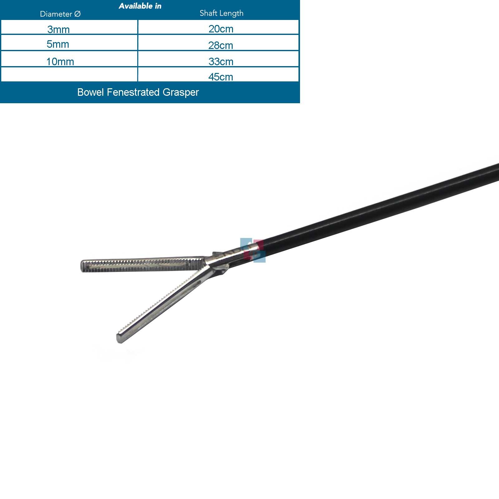 thumbnail image 2 of 5mm Grasper Forceps With 2x3 Teeth – Laparoscopic Surgical Instrument – LP-021 2 of 5